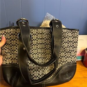 Coach Black and Gray Women's Bag